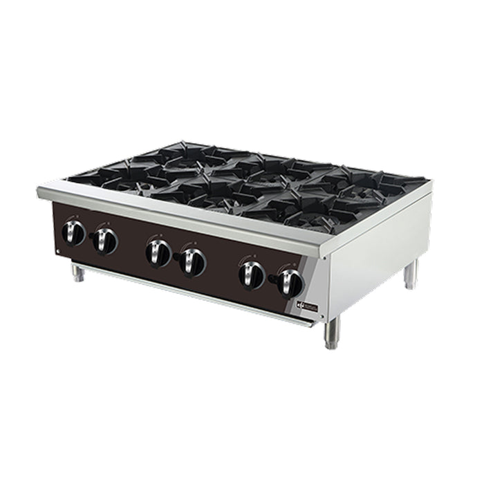 EFI RCTHP-36-6 36" Gas 6-Burner Hot Plate - 150,000 BTU