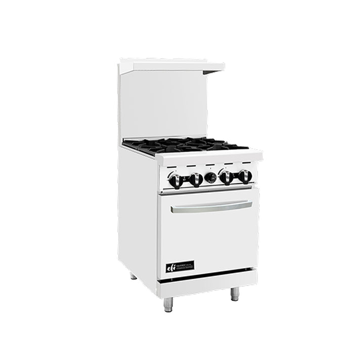 EFI RCTRS-4B 24" Gas 4-Burner Range With Oven - 124,000 BTU