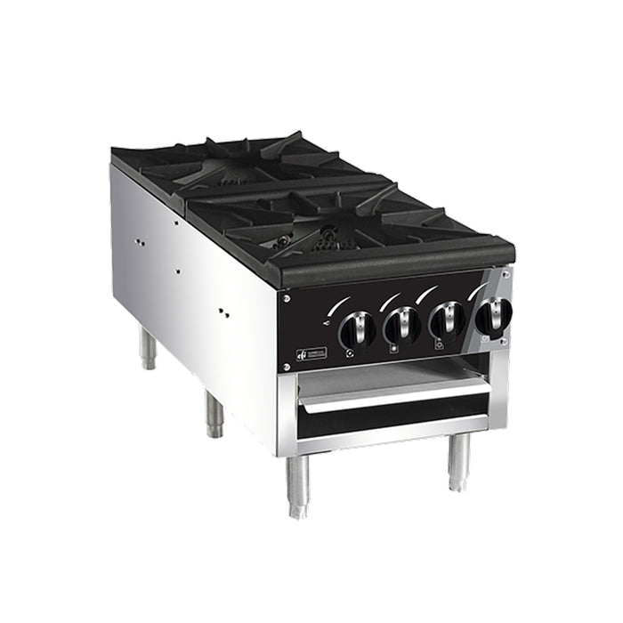 EFI RCTSPL-18-2 18" Gas 2-Burner Stock Pot Range - 160,000 BTU