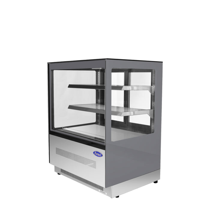 Atosa RDCS-35 35" Square Glass Floor Refrigerated Display Case - 10.9 Cu. Ft.