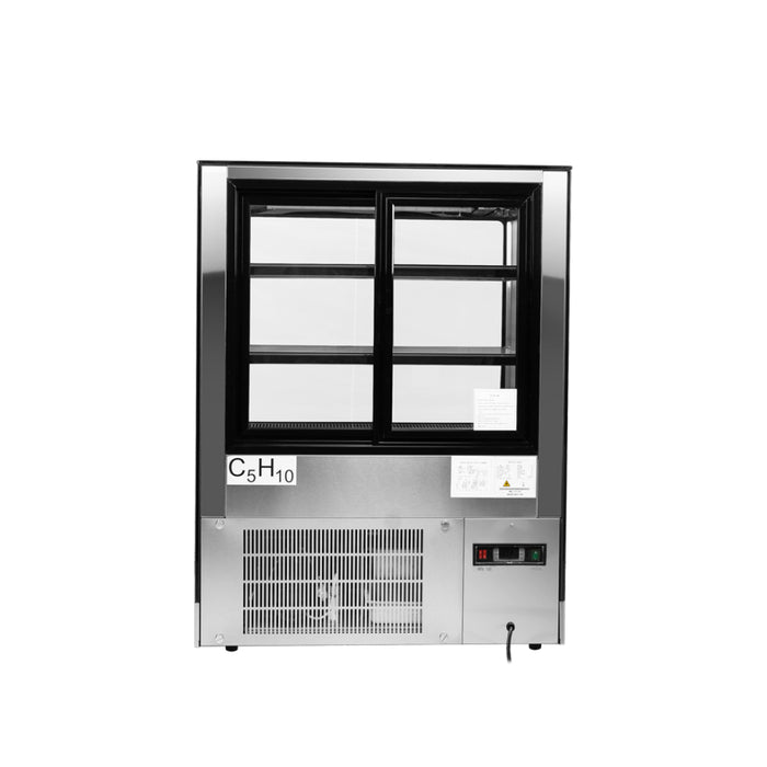 Atosa RDCS-35 35" Square Glass Floor Refrigerated Display Case - 10.9 Cu. Ft.