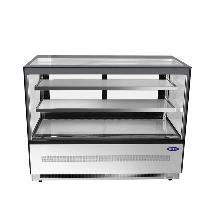 Atosa RDCS-60 59" Square Glass Floor Refrigerated Display Case - 20.2 Cu. Ft.