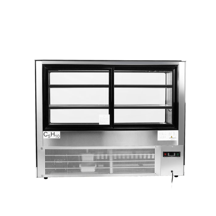 Atosa RDCS-60 59" Square Glass Floor Refrigerated Display Case - 20.2 Cu. Ft.