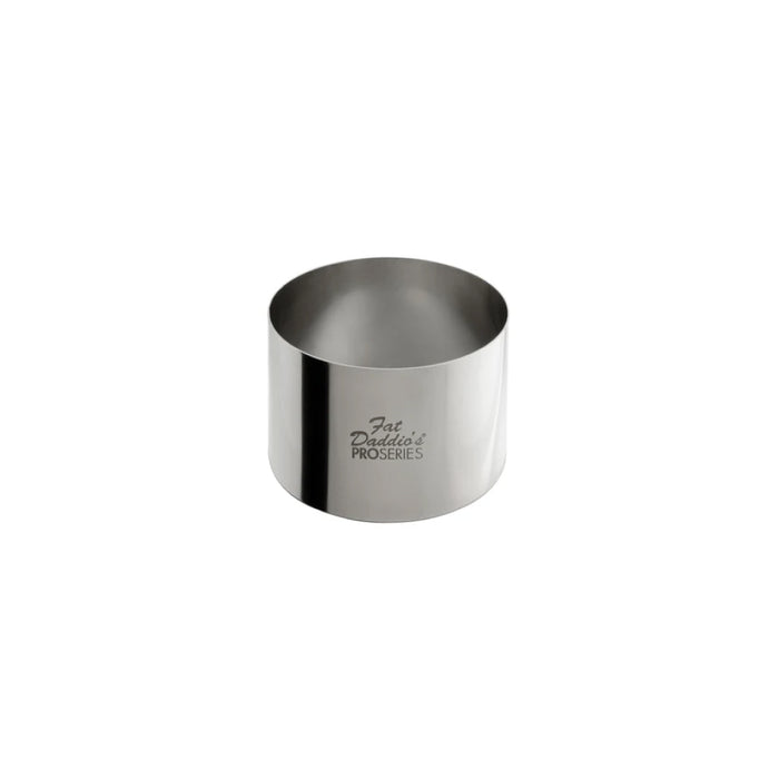 Fat Daddio's 2.75" X 1.75" Stainless Steel Round Pastry Ring - RRD-3048
