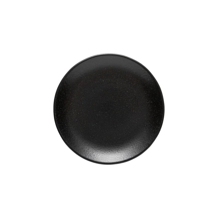 Costa Nova 8.6" Roda Black Round Coupe Stoneware Salad/Dessert Plate - 6/Case - RTP222-BLK