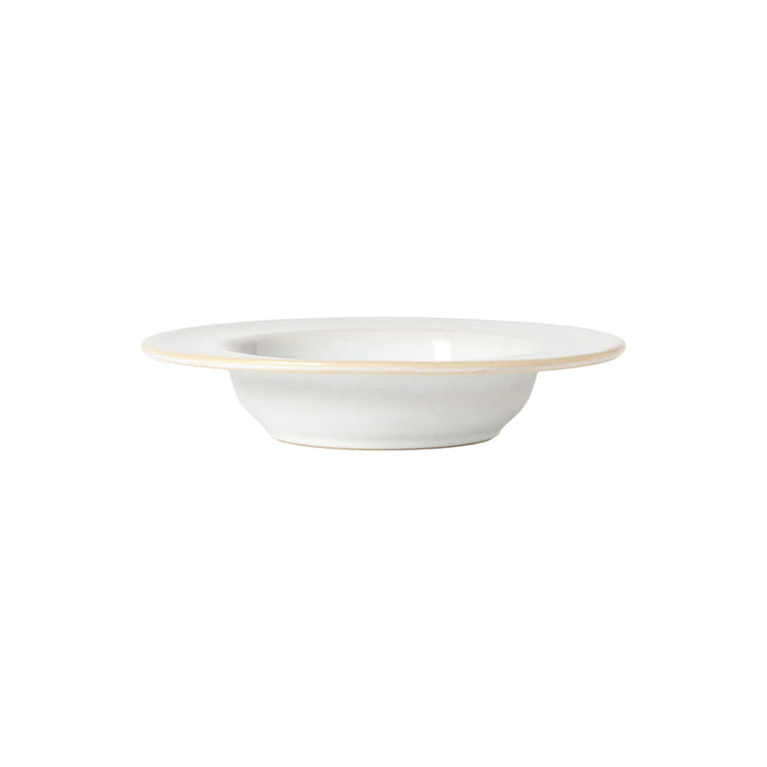 Costa Nova 8.46" Roda White Round Stoneware Soup/Pasta Plate - 6/Case - RTP223-BRA