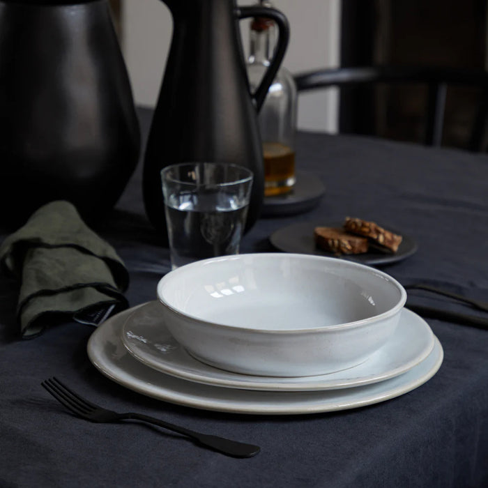 Costa Nova 8.5" Roda White Round Stoneware Soup/Pasta Bowl - 6/Case - RTP225-BRA