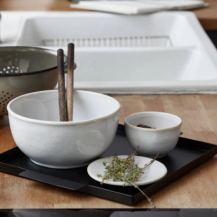 Costa Nova 7.4" Roda White Round Stoneware Serving Bowl - 6/Case - RTS191-BRA