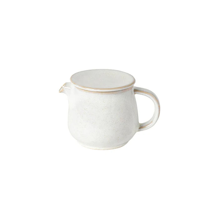 Costa Nova 16.62 Oz. Roda White Stoneware Teapot with Infuser - RTX161-BRA