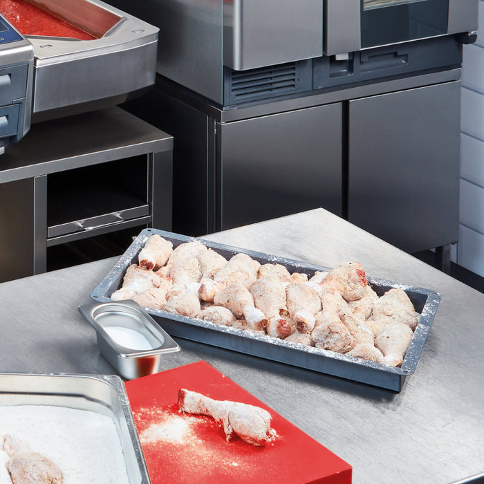 Rational 12.75" x 13.87" Granite-Enameled Roasting / Baking Container - 2/3 GN