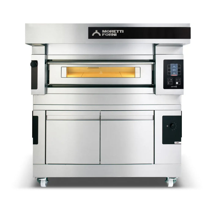 Moretti Forni 54" x 18" Modular Silver Electric Single Deck Oven - S105E