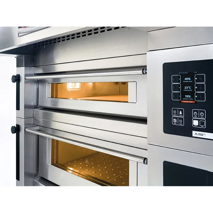 Moretti Forni 54" x 42" Modular Silver Electric Double Deck Oven - S105E