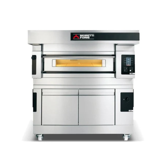 Moretti Forni 35" x 18" Modular Silver Electric Single Deck Oven - S50E