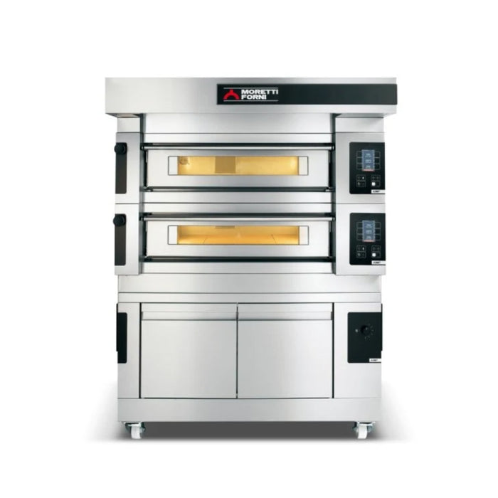 Moretti Forni 35" x 32" Modular Silver Electric Double Deck Oven - S50E