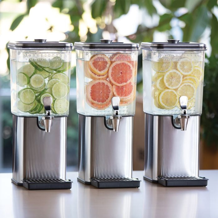 Nella SCD15SS 1.5 Gal. Square Infusion Stainless Steel Beverage Dispenser