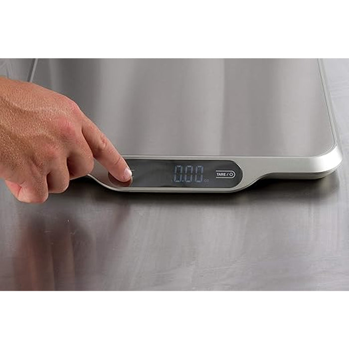 San Jamar SCDGSL33 Rectangular Wash Down Digital Scale 33 lb - Black