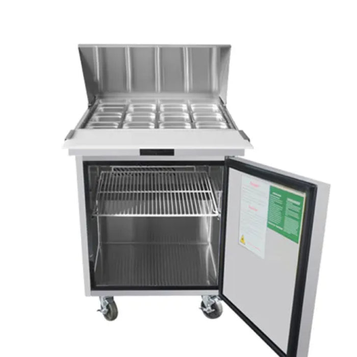 Econocold 27" 1-Door Refrigerated Standard Top Salad Prep Table - SCL1-27-HC