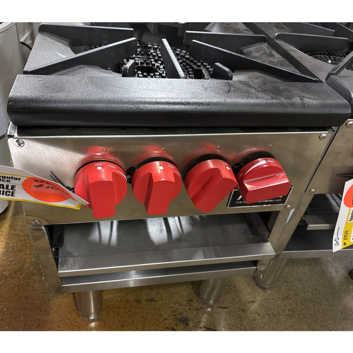 (SCRATCH & DENT) Nella 18" Natural Gas 2-Burner Stock Pot Range - 200,000 BTU - 37529