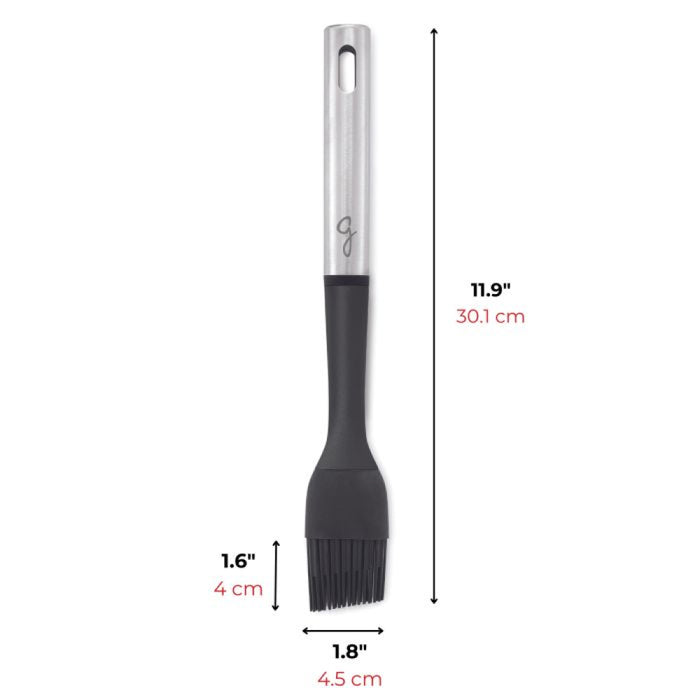 Gourmet Steel 12" Silicone Basting Brush - 080114006STEE
