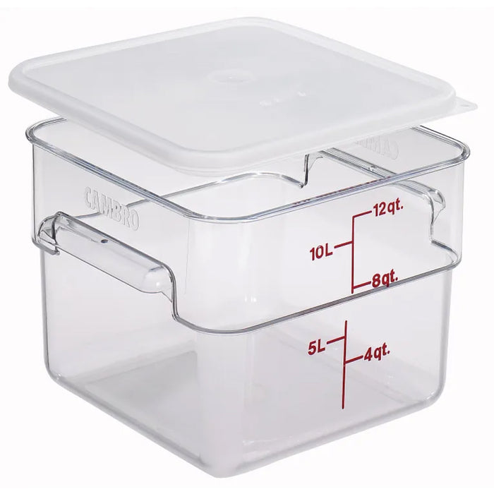 Cambro SFC12SCPP190 Square Translucent Seal Covers for 12, 18, 22 Qt. Camwear Containers