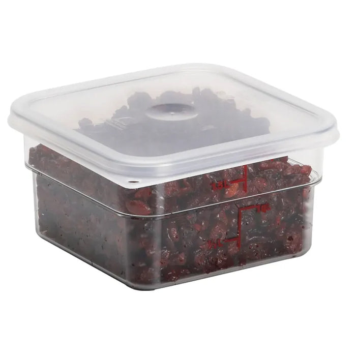 Cambro SFC2SCPP190 Square Translucent Seal Covers for 2 and 4 Qt. Camwear Containers