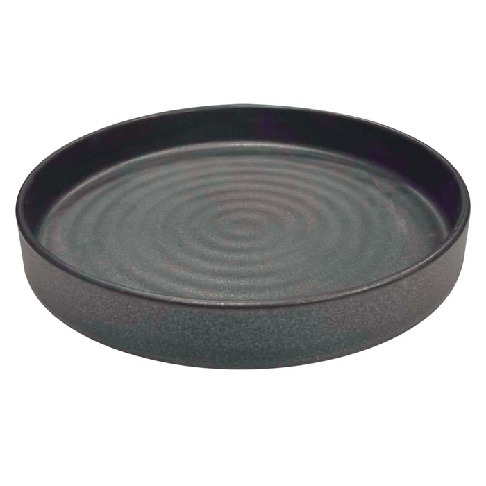 Nella 9.8" Black Round Porcelain Silo Plate - 12/Case - SI-25 BLACK