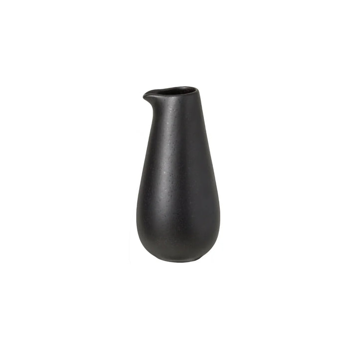 Costa Nova 18 Oz. Riviera Sable Black Small Stoneware Pitcher - SLZ192-SBN