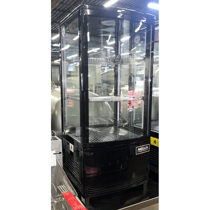 (SHOWROOM MODEL) Nella 17" Countertop Pass-Through Four Sided Glass Refrigerated Showcase - 3 Cu. Ft.