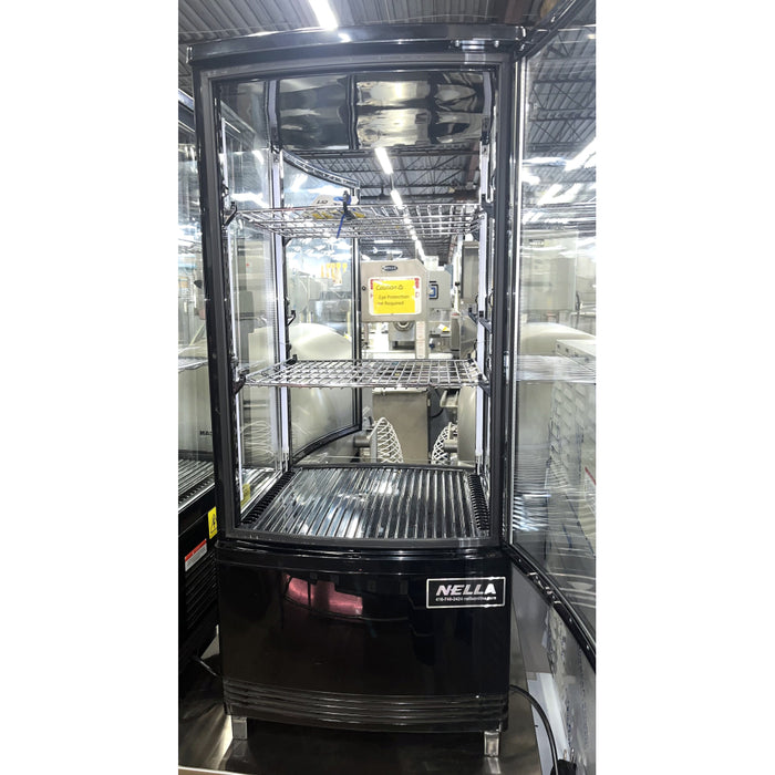 (SHOWROOM MODEL) Nella 17" Countertop Pass-Through Four Sided Glass Refrigerated Showcase - 3 Cu. Ft.