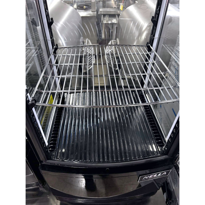 (SHOWROOM MODEL) Nella 17" Countertop Pass-Through Four Sided Glass Refrigerated Showcase - 3 Cu. Ft.