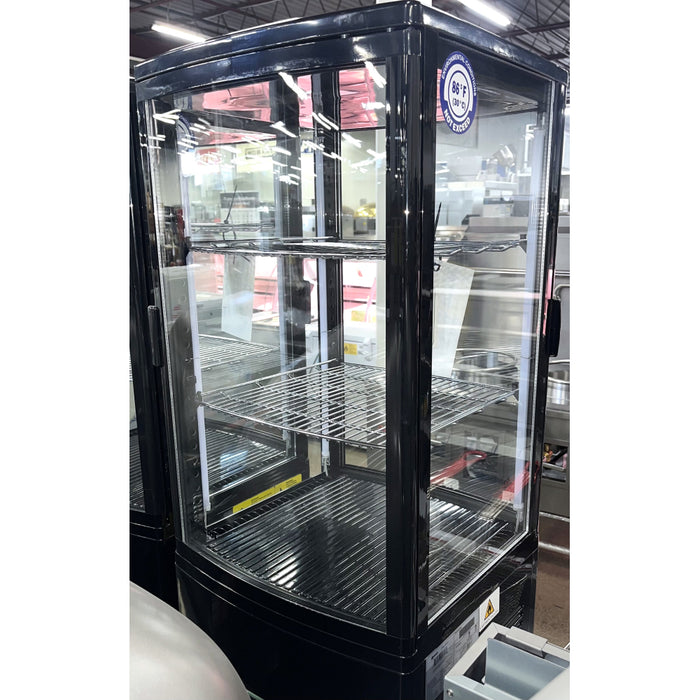(SHOWROOM MODEL) Nella 17" Countertop Pass-Through Four Sided Glass Refrigerated Showcase - 3 Cu. Ft.