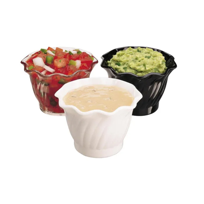 Cambro SRB5CW135 Camwear 5 Oz. Clear Polycarbonate Swirl Bowl