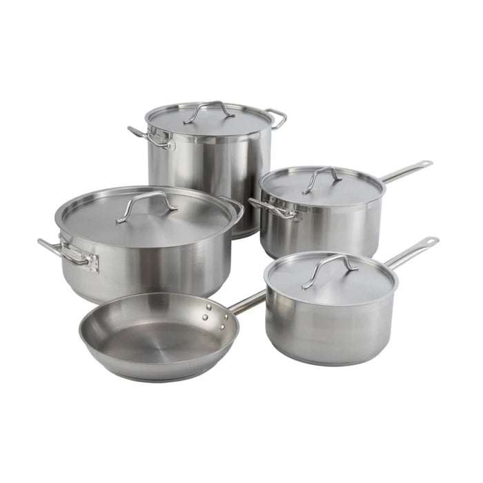 Winco SSFP-11 11" Stainless Steel Fry Pan