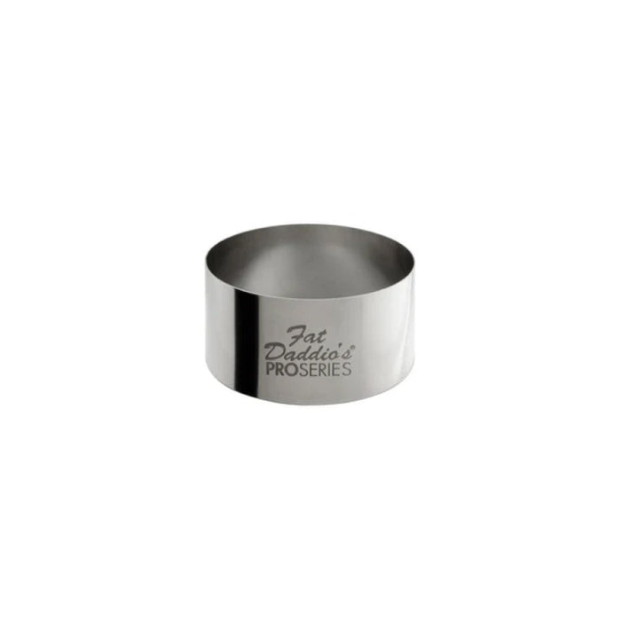 Fat Daddio's 2" x 1" Stainless Steel Round Pastry Ring - SSRD-2010
