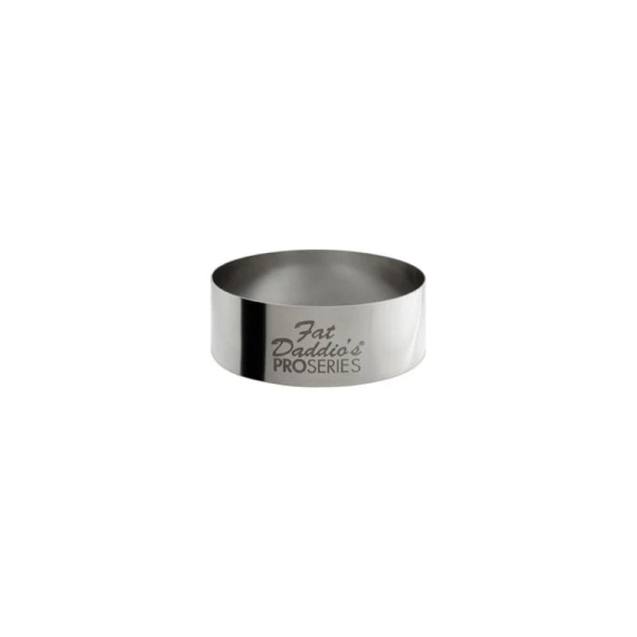 Fat Daddio's 2" x 0.75" Stainless Steel Round Pastry Ring - SSRD-2075