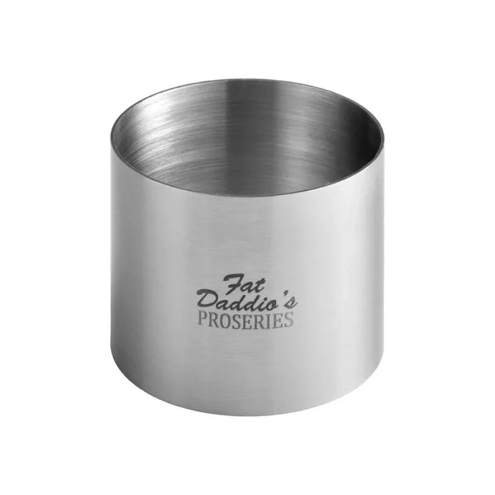 Fat Daddio's 2.5" X 2" Stainless Steel Round Pastry Ring - SSRD-2520