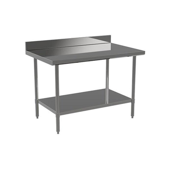 Atosa 72" x 24" Stainless Steel Work Table with 4" Backsplash and Undershelf - ST2472ECB4