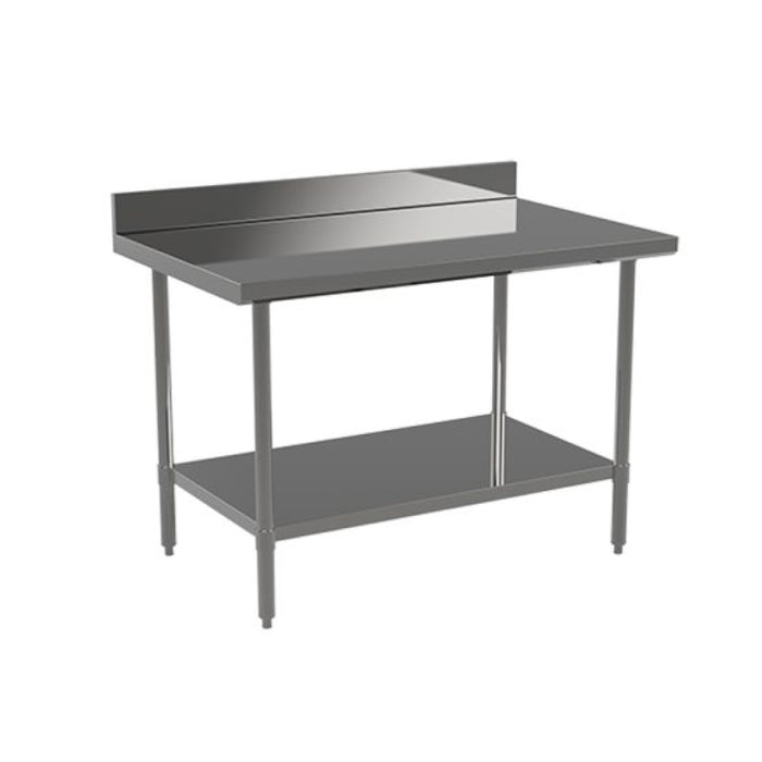 Atosa ST3072ECB4 72" x 30" Stainless Steel Work Table with 4" Backsplash