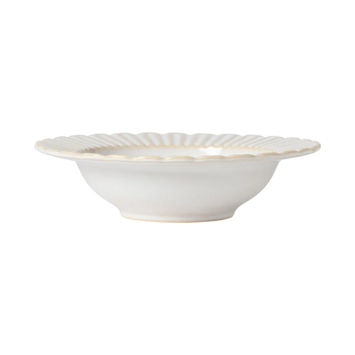 Costa Nova 9" Cristal White Round Stoneware Soup/Pasta Plate - 6/Case - STP231-WHI