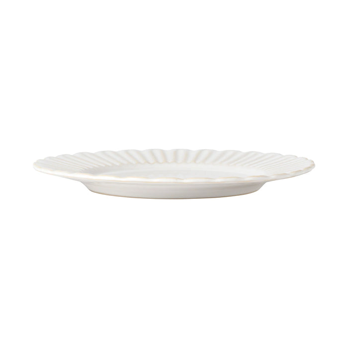Costa Nova 10.8" Cristal White Round Stoneware Dinner Plate - 6/Case - STP281-WHI