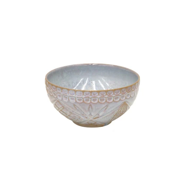 Costa Nova 4.8" Cristal Nacar Blue Round Stoneware Fruit Bowl - 6/Case - STS131-NAC