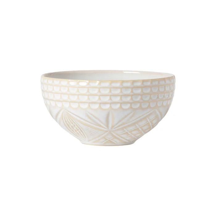 Costa Nova 6" Cristal White Round Stoneware Soup/Cereal Bowl - 6/Case - STS151-WHI