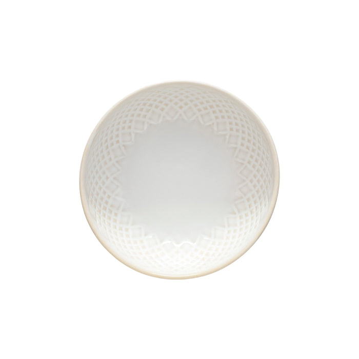Costa Nova 8.5" Cristal White Round Stoneware Small Serving Bowl - STS211-WHI