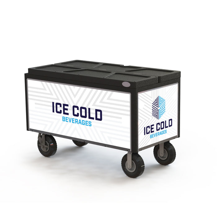 IRP 440 Qt. Super Arctic Mobile Insulated Ice Bin Merchandiser