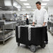 Igloo 28" Adjustable Dish Cart with 6 Dividers - TAA-6-lifestyle image in commercial environment