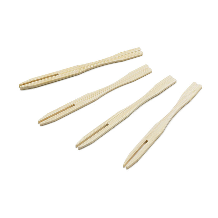 TableCraft BAMF35 3.5" Bamboo Fork Pick - 100/Pack