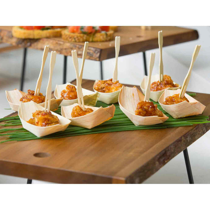 TableCraft BAMF35 3.5" Bamboo Fork Pick - 100/Pack