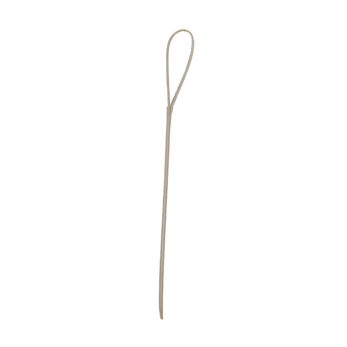 Tablecraft BAMLP45 4.5" Looped Bamboo Pick, 100/Pack