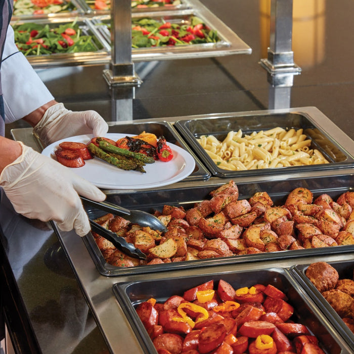 Cambro 12TGS 12" Camwear Scallop Grip Serving Tongs