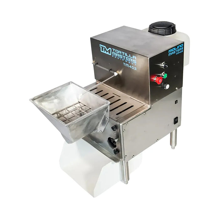 Tortilla Masters TM-403 140 lbs/hr. Molino Masters Countertop Corn Grinder for Tortillas - 1 HP